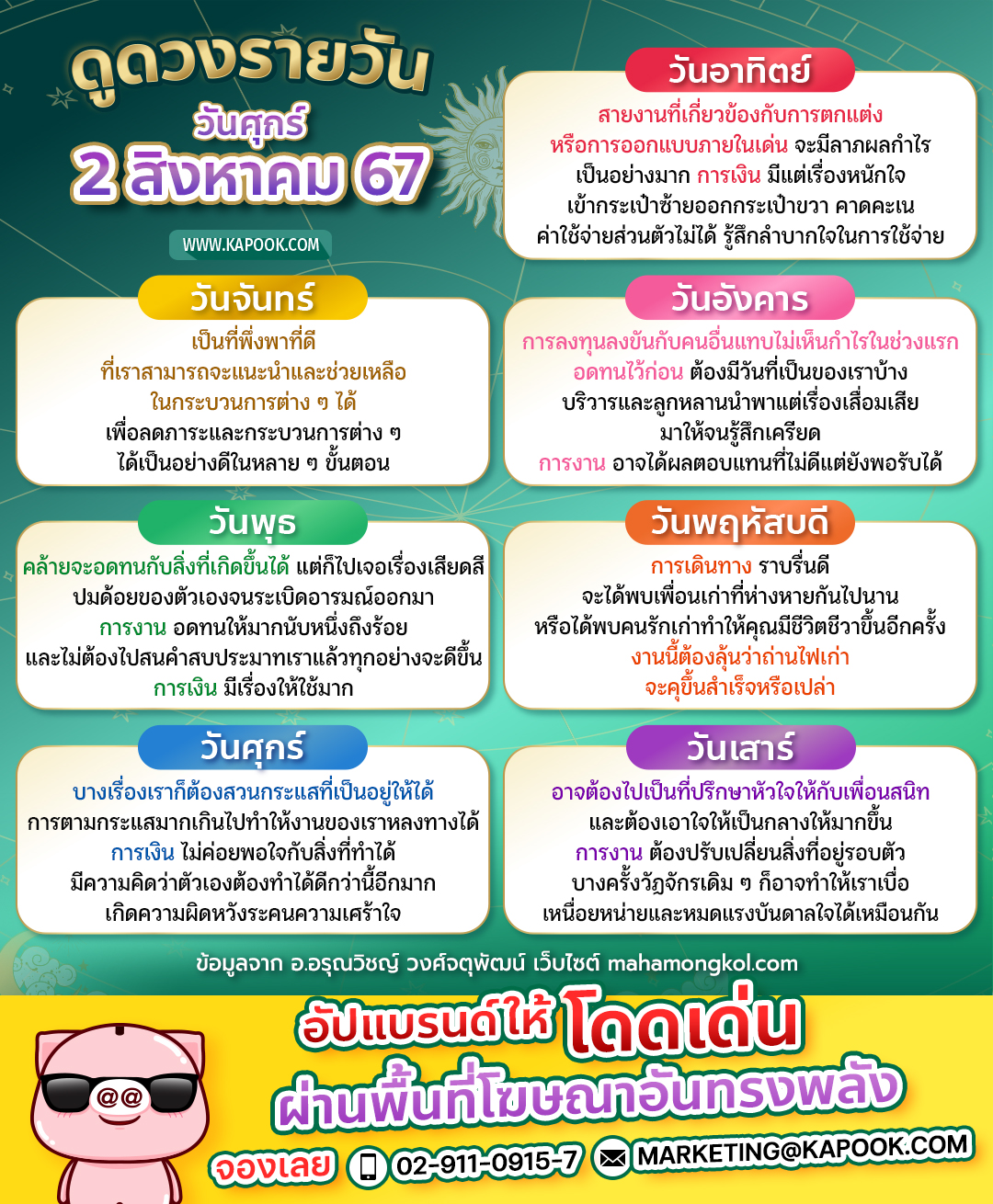ดูดวงรายวัน ดูดวงรายวัน