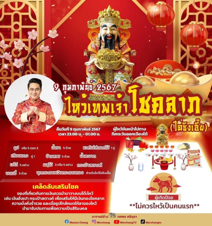 ไหว้เทพเจ้าโชคลาภ ไฉ่ซิงเอี๊ย ไหว้เทพเจ้าโชคลาภ ไฉ่ซิงเอี๊ย