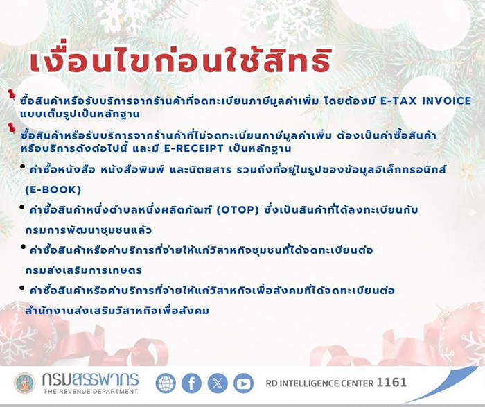 เปิดดีเทล Easy E Receipt 2 0 ลดหย่อนภาษี 2568 เปิดดีเทล Easy E Receipt 2 0 ลดหย่อนภาษี 2568