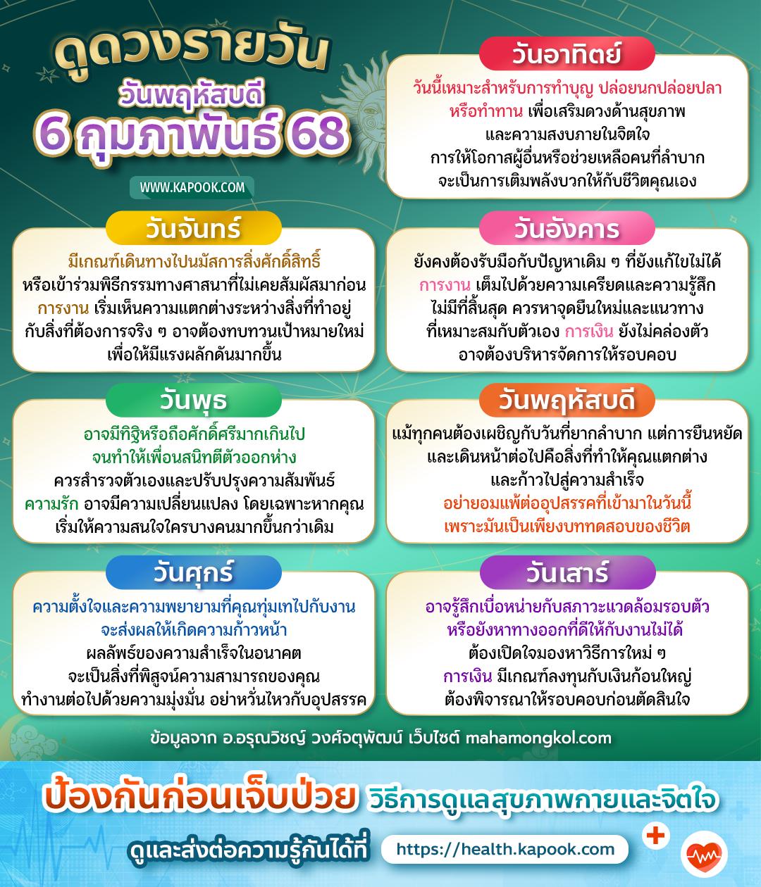 ดูดวงรายวัน ดูดวงรายวัน