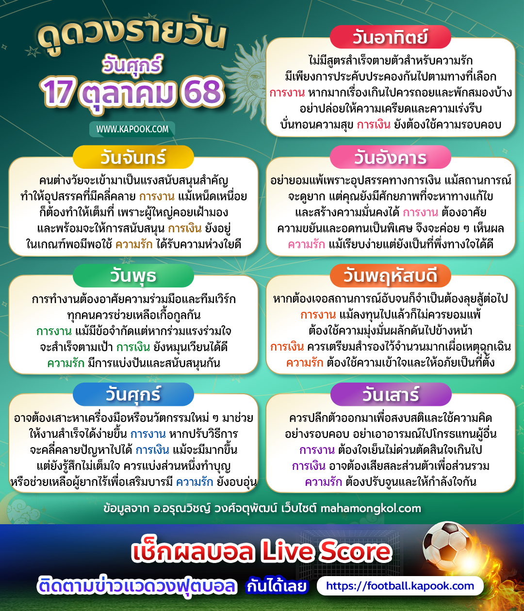 ดูดวงรายวัน ดูดวงรายวัน