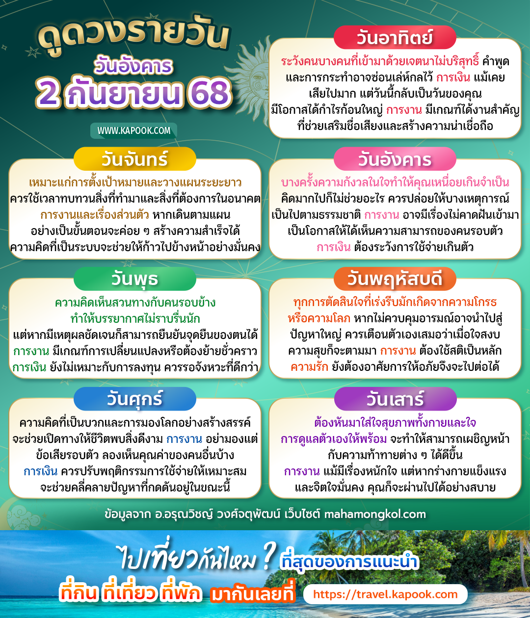 ดูดวงรายวัน ดูดวงรายวัน