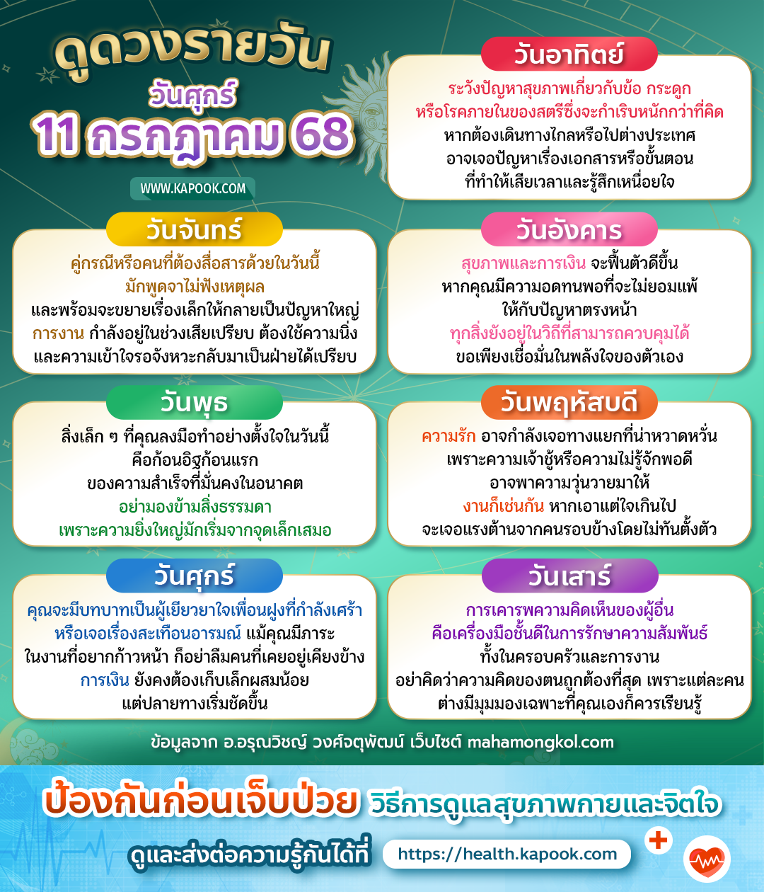 ดูดวงรายวัน ดูดวงรายวัน