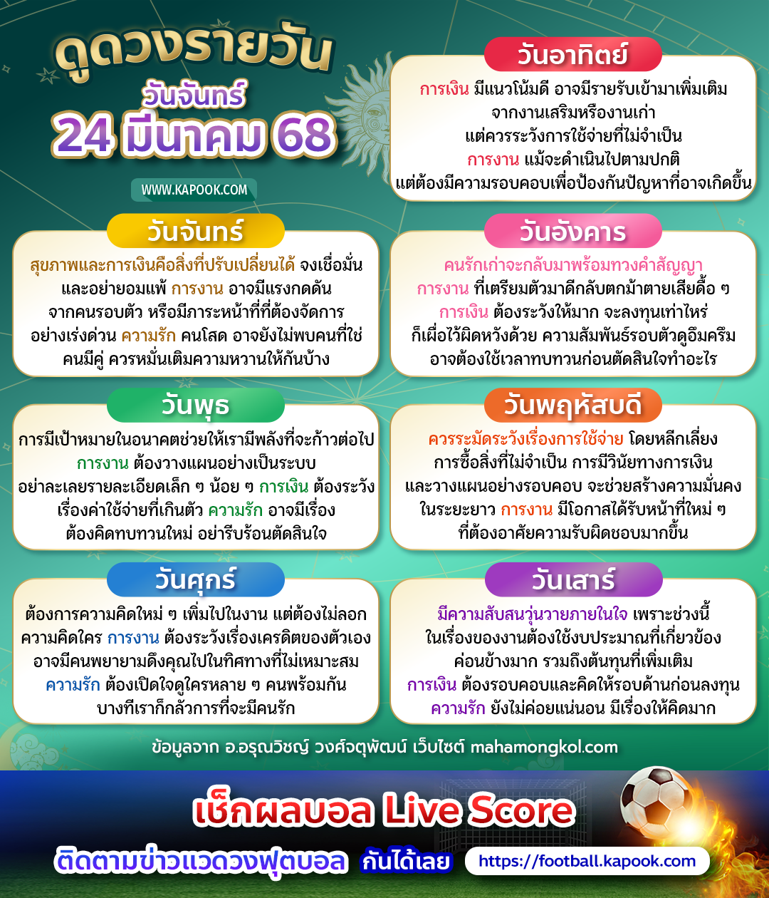 ดูดวงรายวัน ดูดวงรายวัน