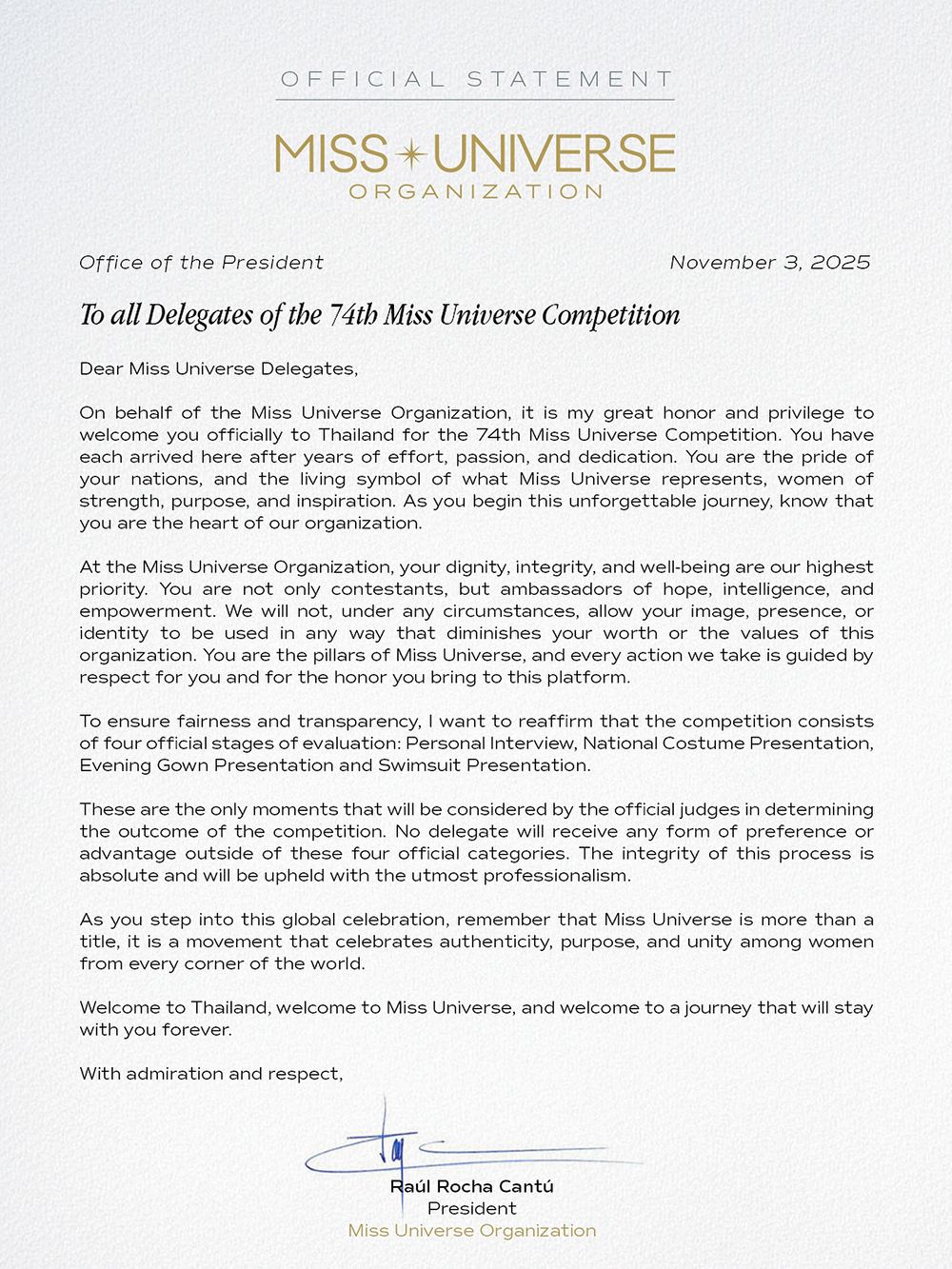 ดราม่าภาคต่อ มิสยูนิเวิร์ส 2025 ดราม่าภาคต่อ มิสยูนิเวิร์ส 2025