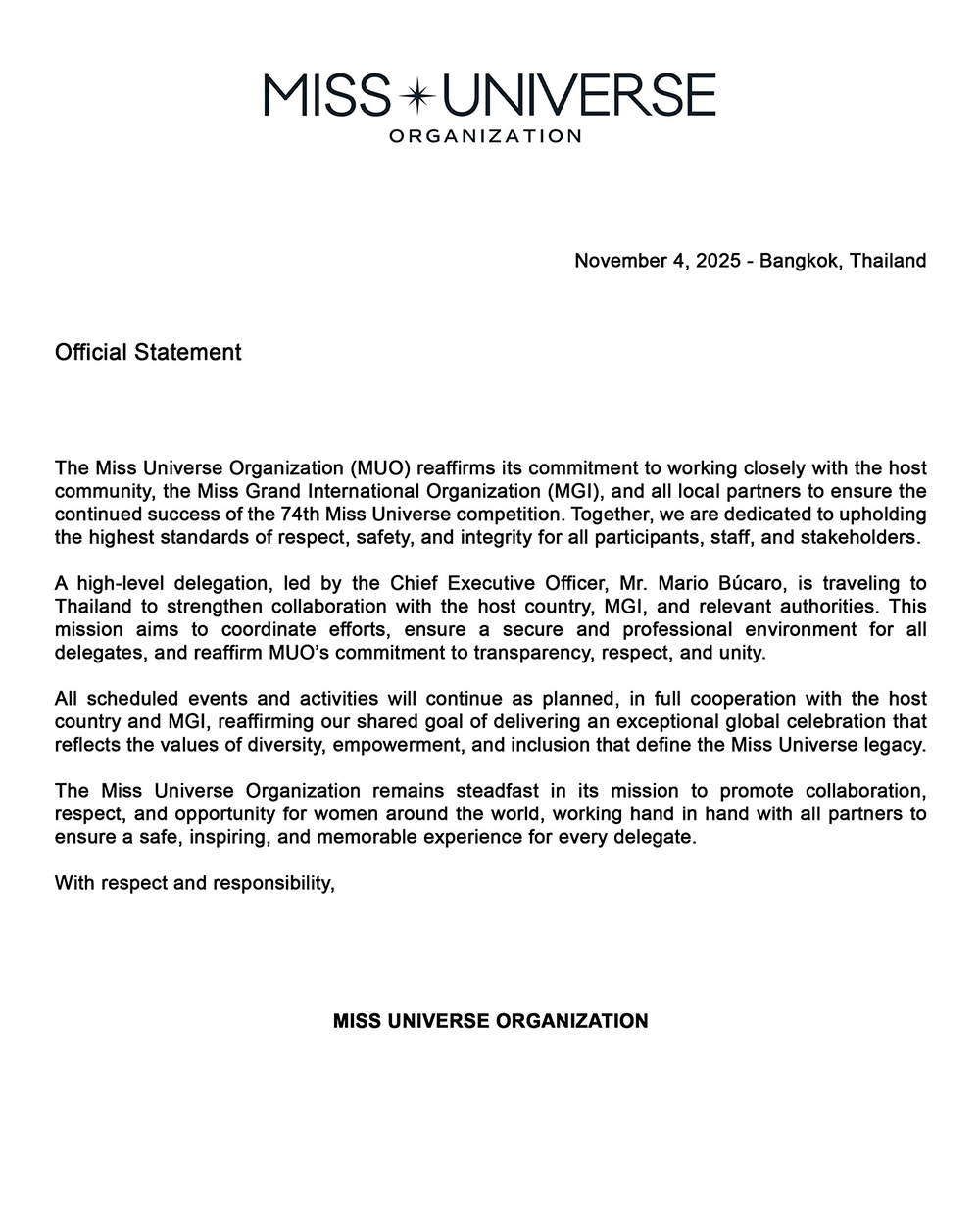 ดราม่าภาคต่อ มิสยูนิเวิร์ส 2025 ดราม่าภาคต่อ มิสยูนิเวิร์ส 2025