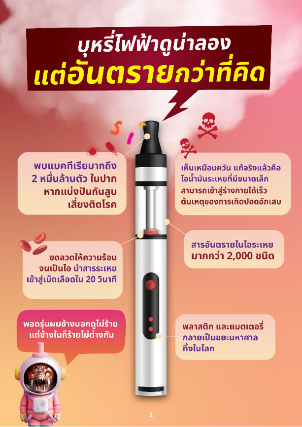 อันตรายในบุหรี่ไฟฟ้า บุหรี่ไฟฟ้า