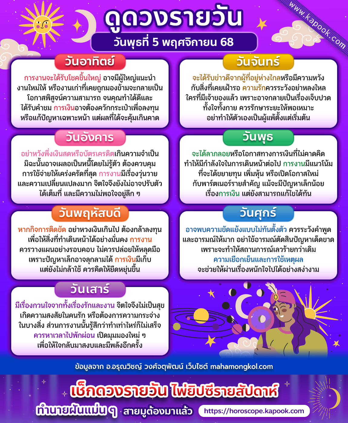 ดูดวงรายวัน ดูดวงรายวัน