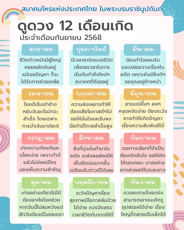 ดวงเดือนกันยายน ดวงเดือนกันยายน
