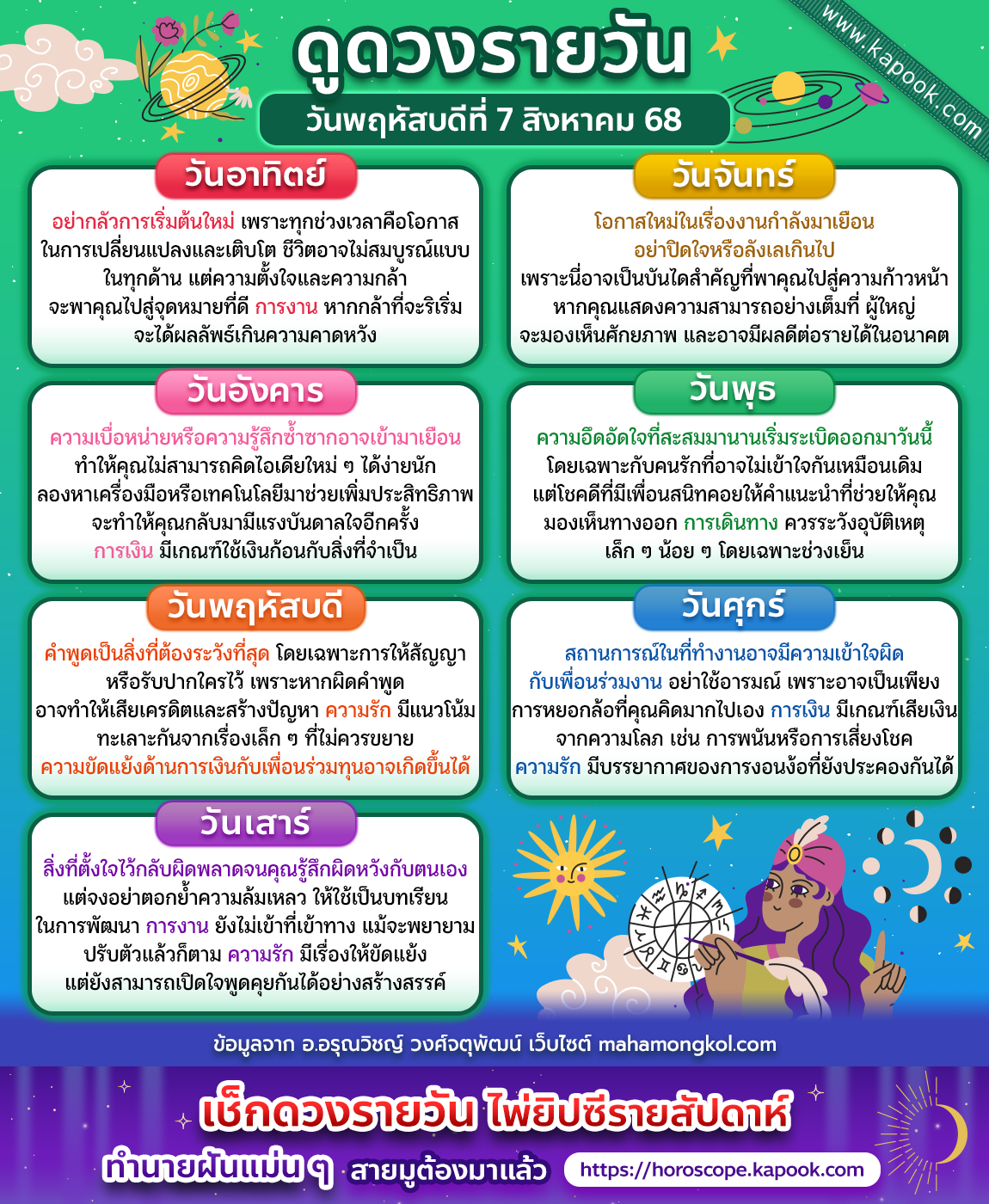 ดูดวงรายวัน ดูดวงรายวัน