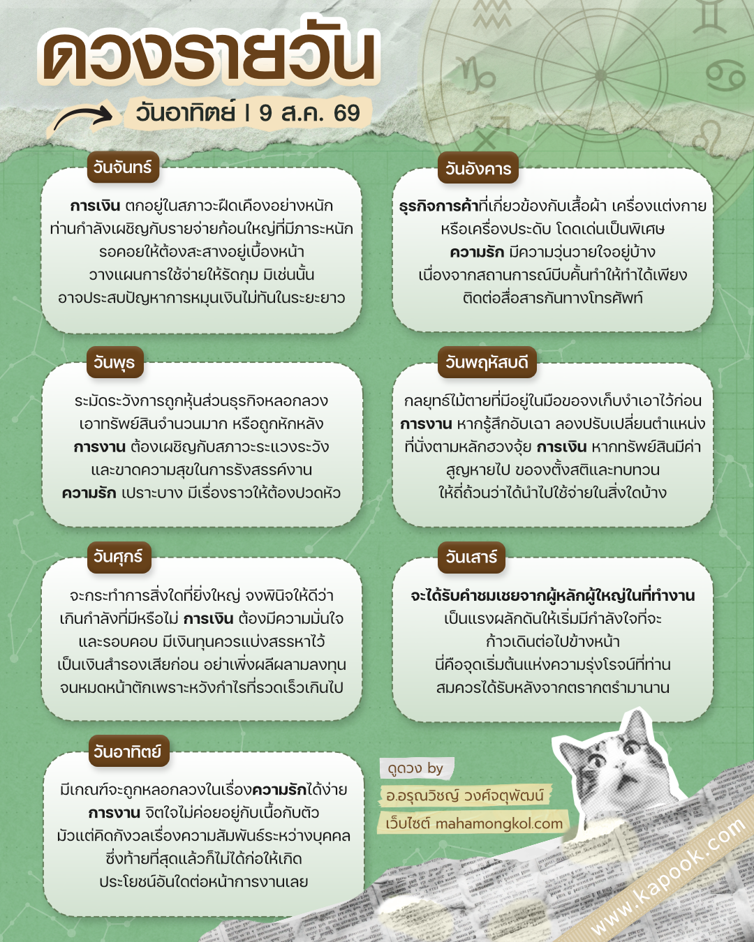 ดูดวงรายวัน ดูดวงรายวัน