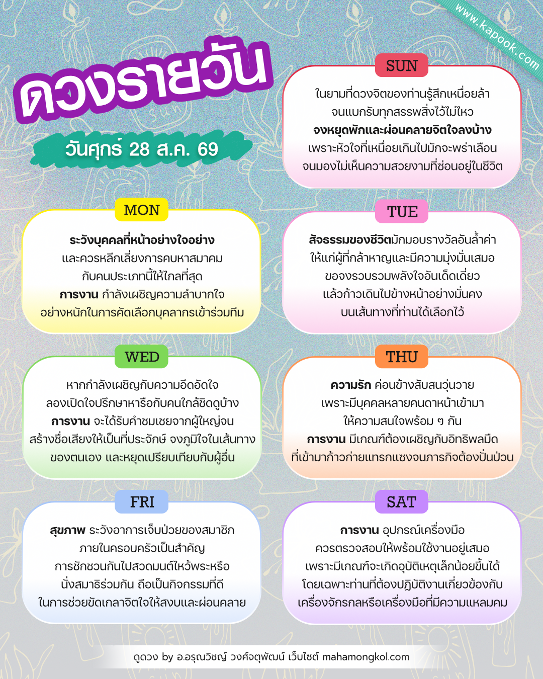 ดูดวงรายวัน ดูดวงรายวัน