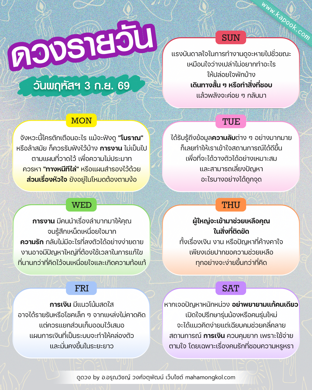 ดูดวงรายวัน ดูดวงรายวัน