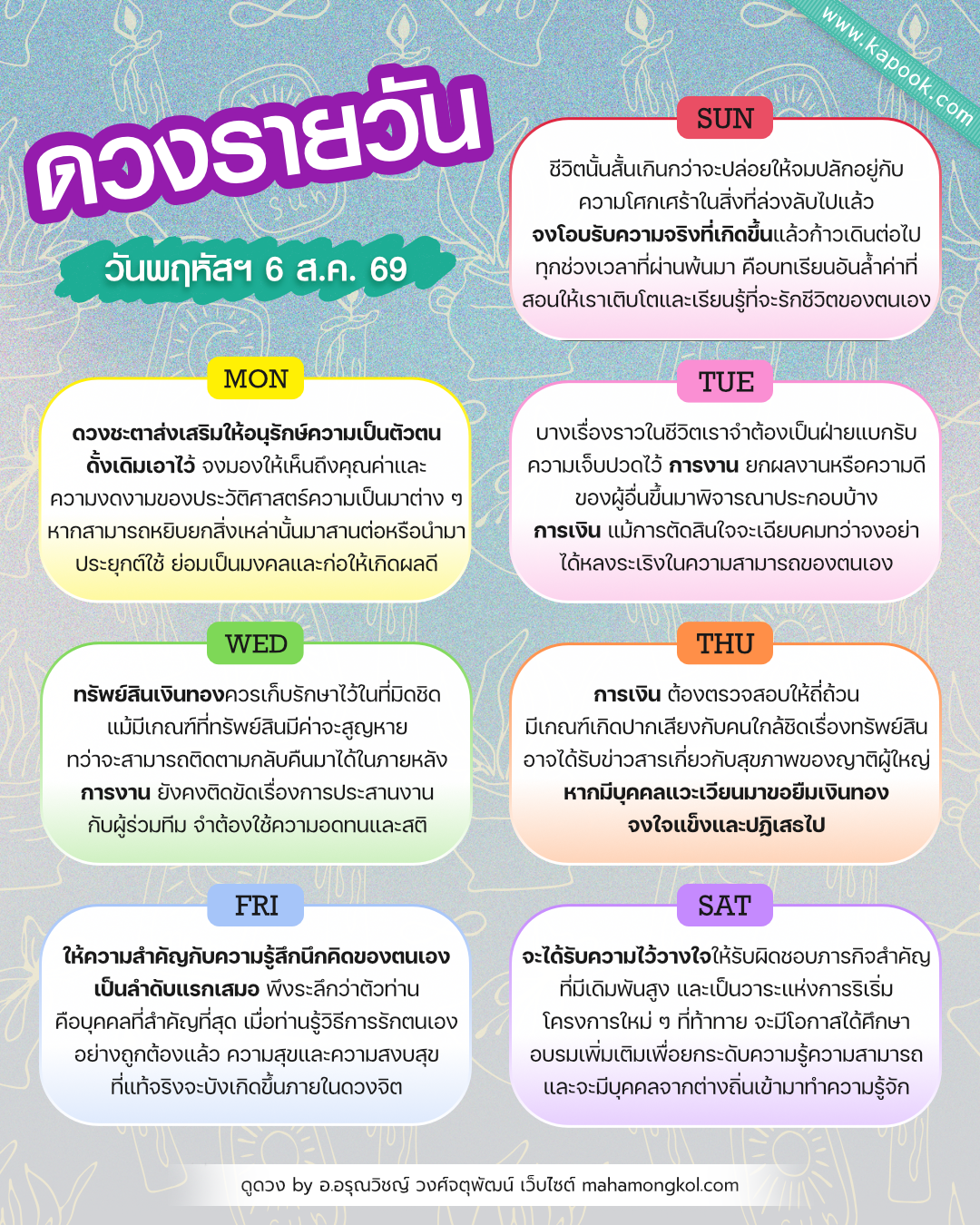 ดูดวงรายวัน ดูดวงรายวัน