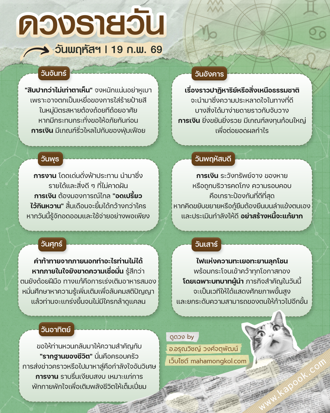 ดูดวงรายวัน ดูดวงรายวัน