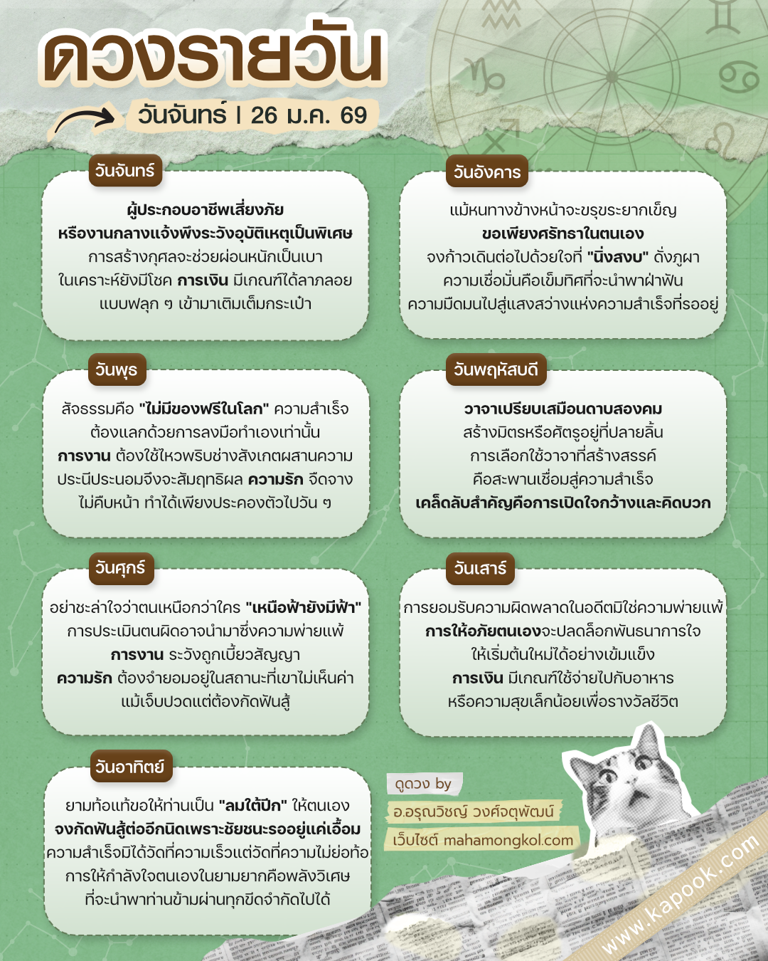 ดูดวงรายวัน ดูดวงรายวัน