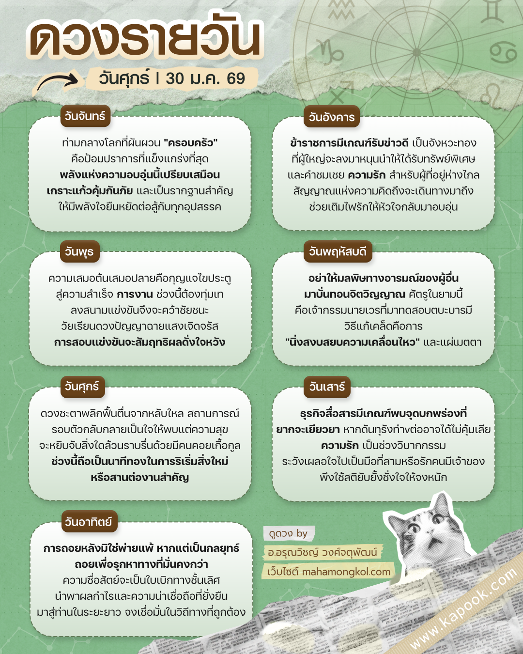 ดูดวงรายวัน ดูดวงรายวัน