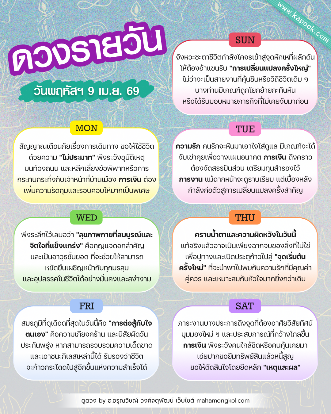 ดูดวงรายวัน ดูดวงรายวัน