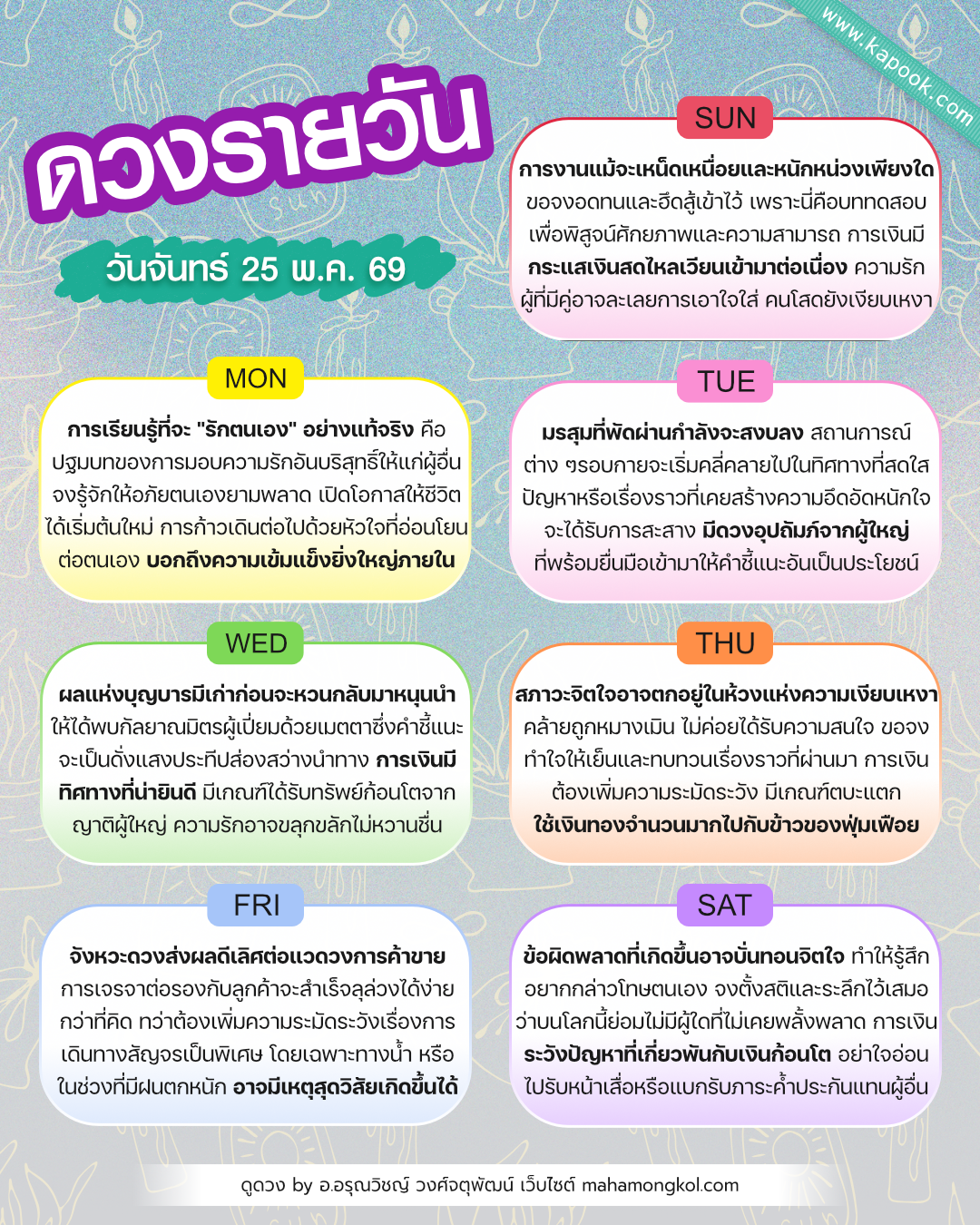 ดูดวงรายวัน ดูดวงรายวัน