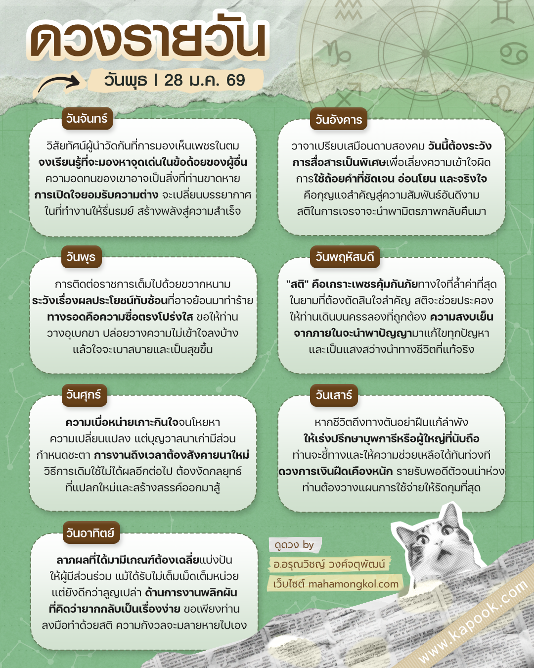 ดูดวงรายวัน ดูดวงรายวัน