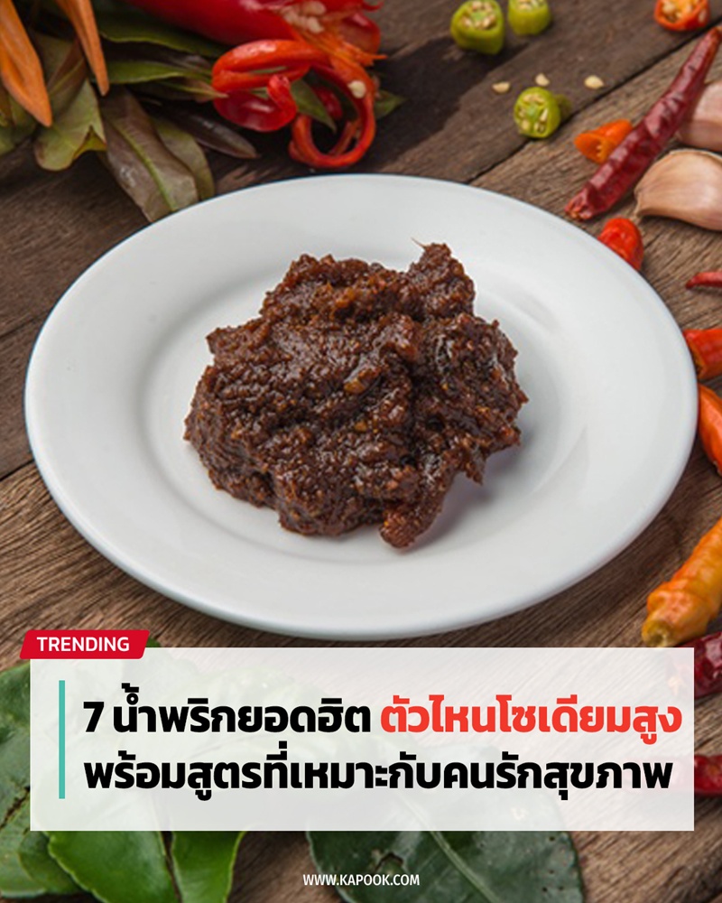 น้ำพริกโซเดียมสูงที่สุด น้ำพริกโซเดียมสูงที่สุด
