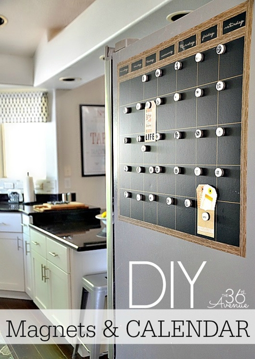 DIY ปฏิทินแม่เหล็กติดตู้เย็น ของแต่งบ้านรับปีใหม่ DIY ปฏิทินแม่เหล็กติดตู้เย็น ของแต่งบ้านรับปีใหม่