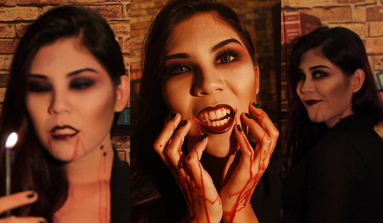 แต่งหน้าฮาโลวีน แต่งหน้าฮาโลวีน