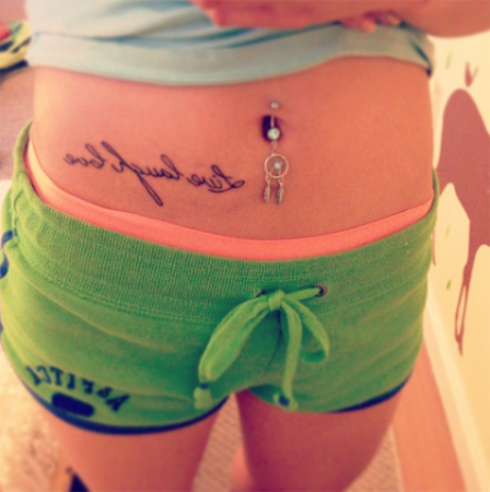 ลายสักหน้าท้อง ลายสักหน้าท้อง