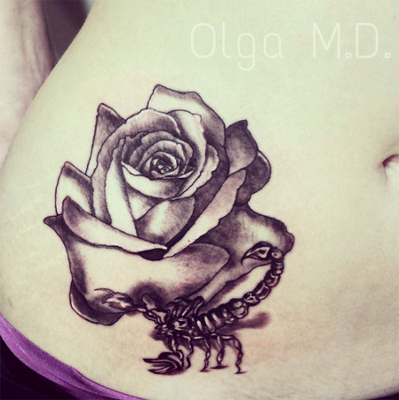 ลายสักหน้าท้อง ลายสักหน้าท้อง