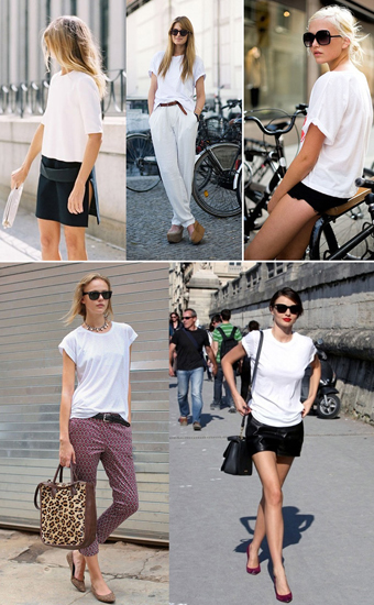 เสื้อยืดสีขาว เสื้อยืดสีขาว