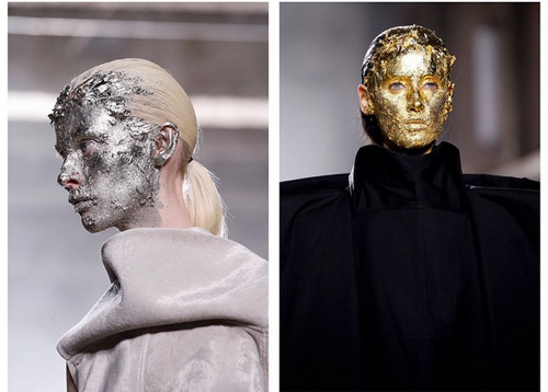 นางแบบปิดทองบนหน้า นางแบบปิดทองบนหน้า