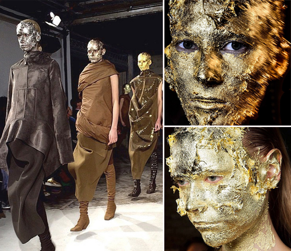 นางแบบปิดทองบนหน้า นางแบบปิดทองบนหน้า