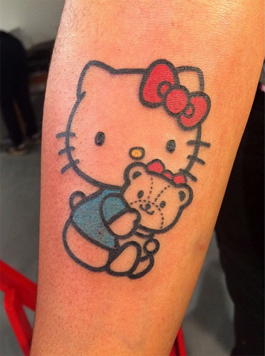 รอยสักเฮลโหลคิตตี้ รอยสักเฮลโหลคิตตี้