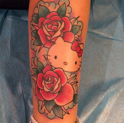 รอยสักเฮลโหลคิตตี้ รอยสักเฮลโหลคิตตี้