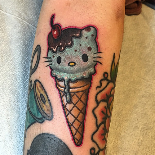 รอยสักเฮลโหลคิตตี้ รอยสักเฮลโหลคิตตี้