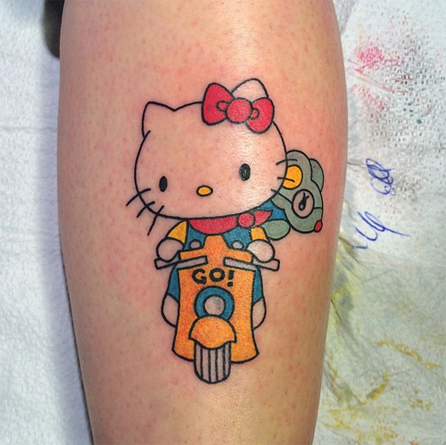 รอยสักเฮลโหลคิตตี้ รอยสักเฮลโหลคิตตี้