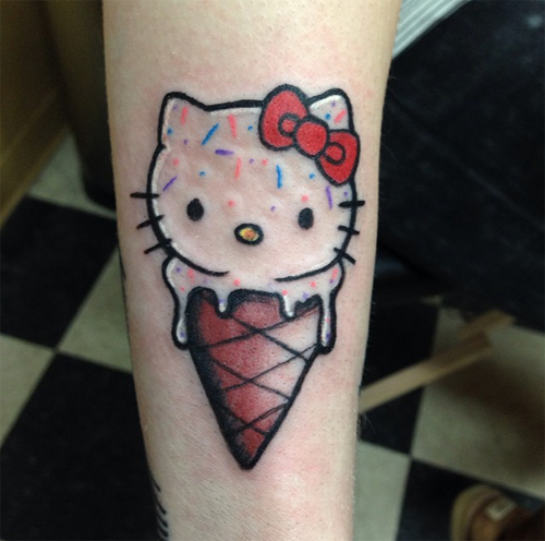 รอยสักเฮลโหลคิตตี้ รอยสักเฮลโหลคิตตี้