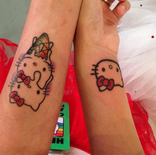 รอยสักเฮลโหลคิตตี้ รอยสักเฮลโหลคิตตี้
