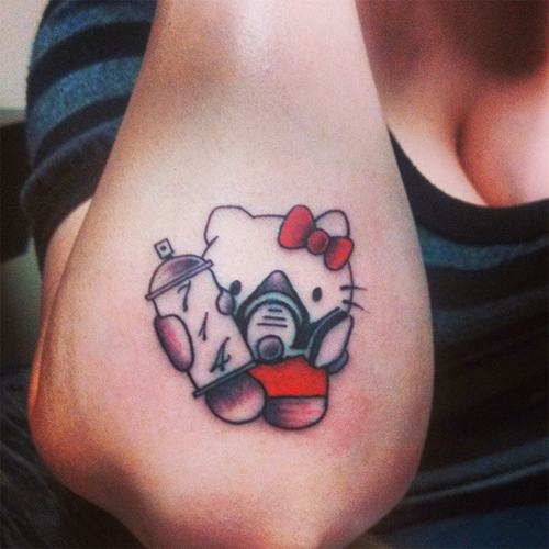 รอยสักเฮลโหลคิตตี้ รอยสักเฮลโหลคิตตี้