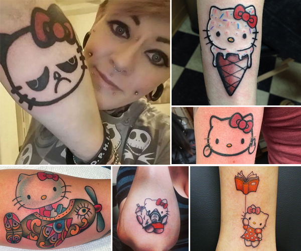 รอยสักเฮลโหลคิตตี้ รอยสักเฮลโหลคิตตี้