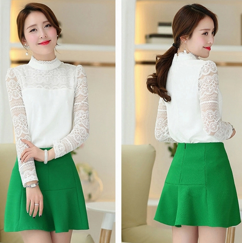 เสื้อลูกไม้สีขาว เสื้อลูกไม้สีขาว