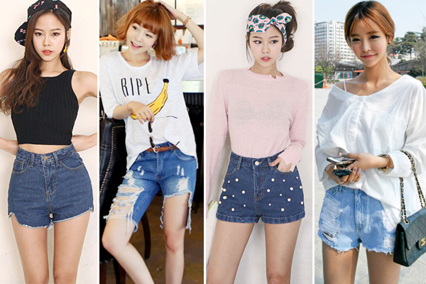 กางเกงยีนส์ขาสั้น กางเกงยีนส์ขาสั้น