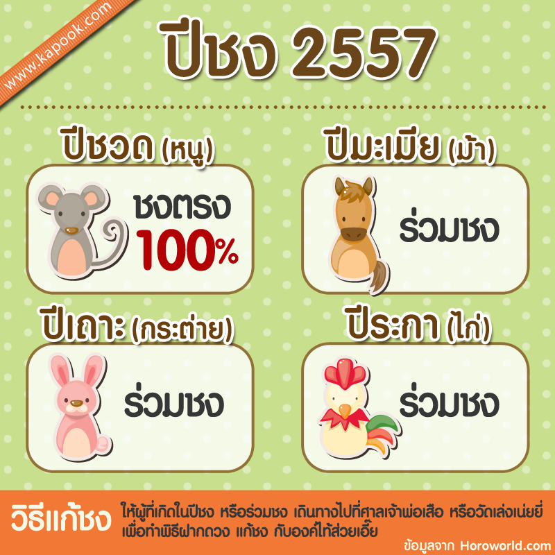 ปีชง 2557 ปีชง 2557