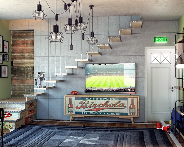 ห้องนอนเด็กวัยรุ่นสุดเจ๋ง เท่แบบอินดัสเทรียล ห้องนอนเด็กวัยรุ่นสุดเจ๋ง เท่แบบอินดัสเทรียล