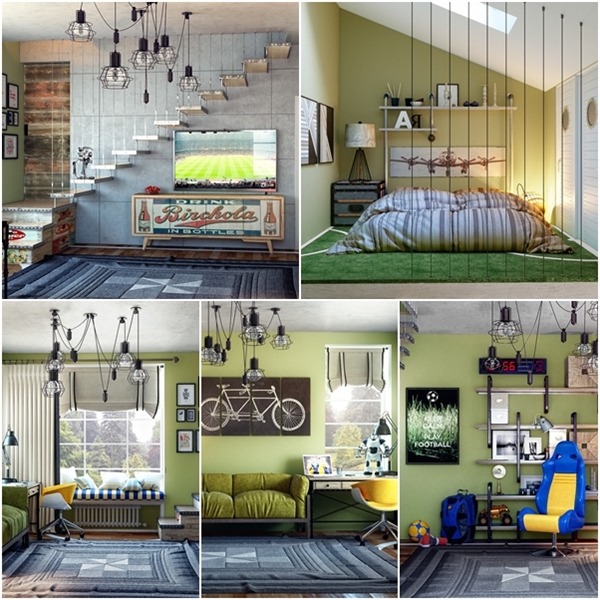 ห้องนอนเด็กวัยรุ่นสุดเจ๋ง เท่แบบอินดัสเทรียล ห้องนอนเด็กวัยรุ่นสุดเจ๋ง เท่แบบอินดัสเทรียล