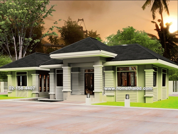 แบบบ้านชั้นเดียว 3 ห้องนอน 3 ห้องน้ำ แบบบ้านชั้นเดียว 3 ห้องนอน 3 ห้องน้ำ