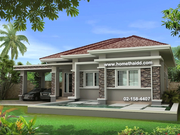 แบบบ้านชั้นเดียว 3 ห้องนอน 3 ห้องน้ำ แบบบ้านชั้นเดียว 3 ห้องนอน 3 ห้องน้ำ