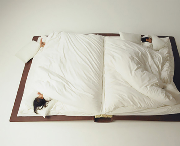 เตียงนอนหนังสือ book bed