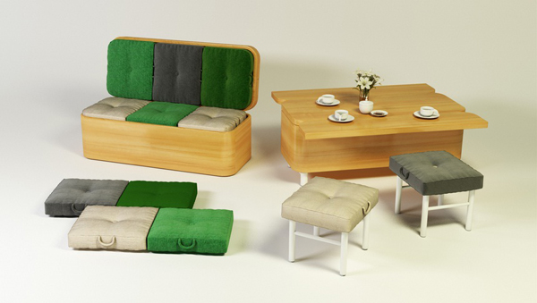 Convertible Sofa โซฟามัลติฟังก์ชั่น