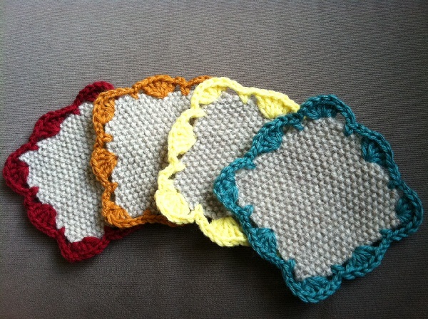 20 ที่รองแก้วแสนน่ารัก DIY จากไหมพรม..รับลมหนาว